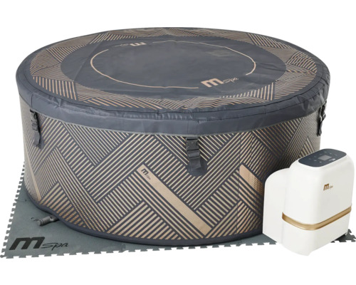 Nafukovacia okrúhla vírivka MSpa s príslušenstvom na podložke