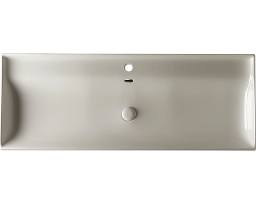 Pohľad zhora na obdĺžnikové umývadlo