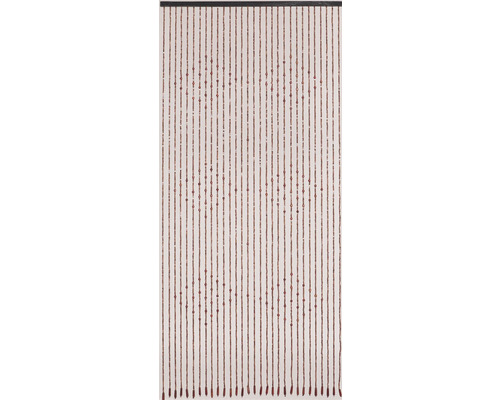 Záves z drevených korálikov ako dverný záves