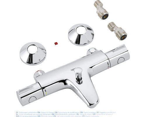 Sprchový termostat s ružicami a S-prípojkami