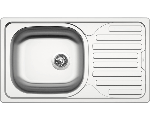 Nerezový drez Sinks CLASSIC 760 V 0,5 mm matný 435 x 760 mm STSCLM7604355V