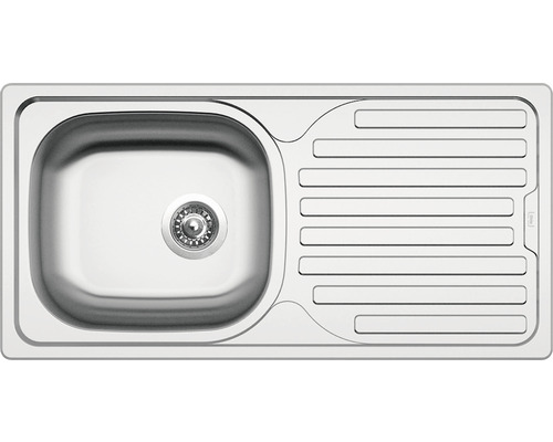 Nerezový drez Sinks CLASSIC 860 V 0,5 mm matný 435 x 860 mm STSCLM8604355V