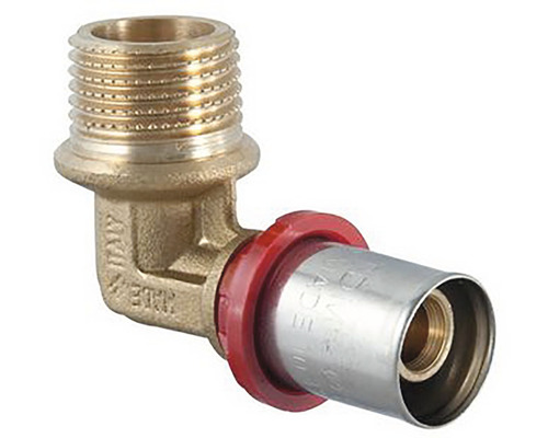 Mosadzné koleno so závitom pre inštalatérske práce