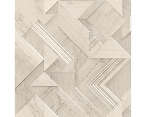 Vliesová tapeta 235307 Geometrická drevený dekor 10,05x0,53 m