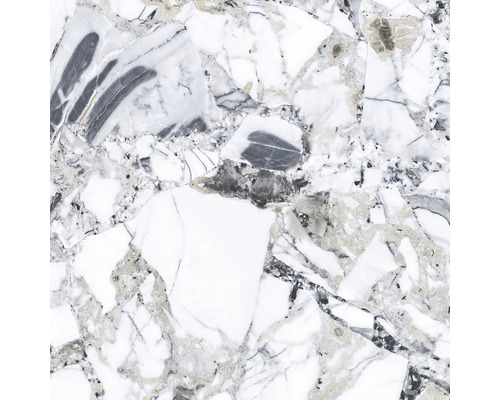 Detailný záber na podlahovú dlaždicu s mramorovým vzhľadom