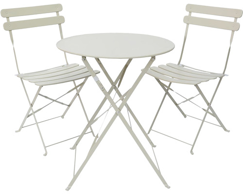 Bistro set Rojaplast kovový béžový