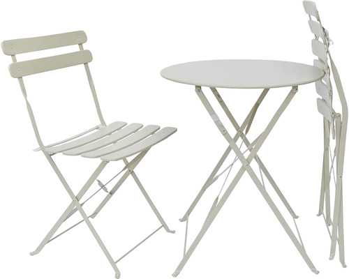 Záhradný stôl s dvoma skladacími stoličkami