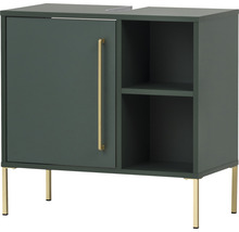 Skrinka pod umývadlo s jednými dvierkami, policou a nožičkami