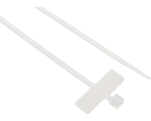 Sťahovacia páska SAPI, biela, 200 x 2,5 mm, bal. - 100 ks