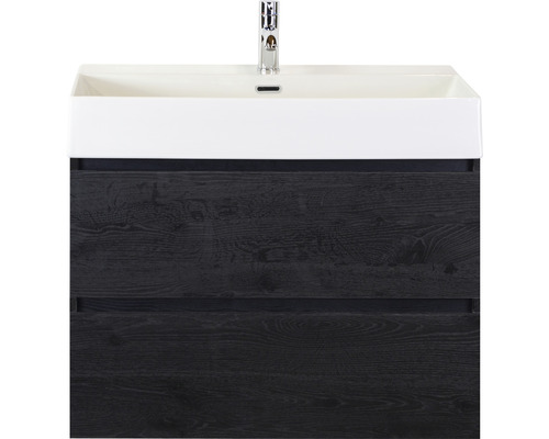 Umývadlová skrinka s dvomi zásuvkami a batériou