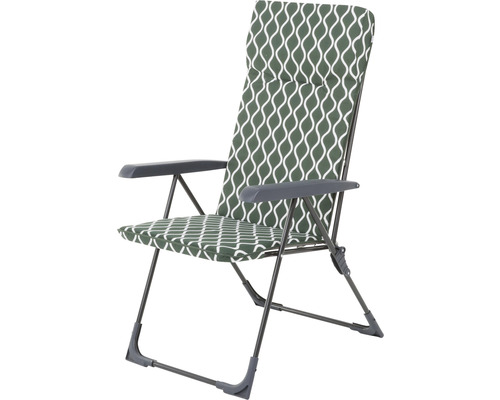 Záhradná stolička Dajar Camping Torino kovová zelená