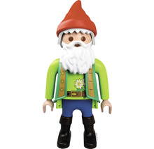 Figúrka záhradného trpaslíka s bradou a čiapkou