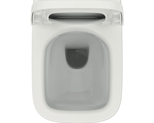 Závesné WC z keramiky, pohľad zvnútra