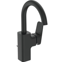 Čierna kuchynská batéria s vysokým výtokom