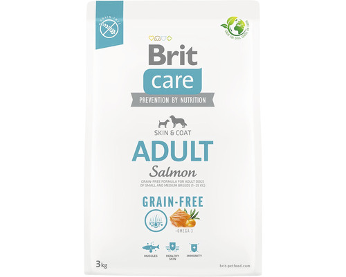Brit Care Adult Losos krmivo pre psy, 3 kg balenie