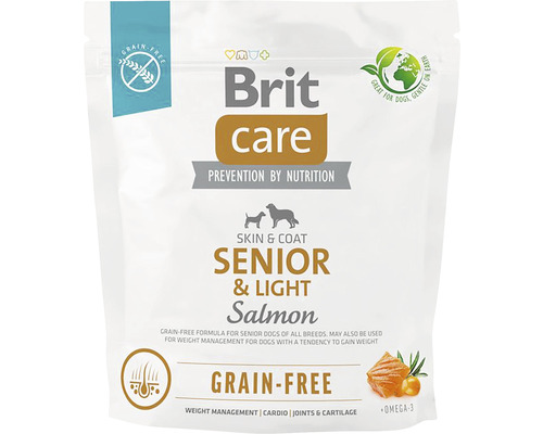 Granule pre psov Brit Care Dog Grain-free Senior & Light 1 kg