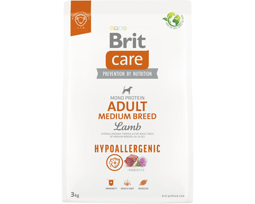 Brit Care Adult Medium Breed Lamm krmivo pre psov, 3 kg balenie