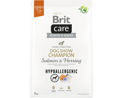 Brit Care krmivo pre výstavné psy s lososom a sleďom, 3 kilogramy