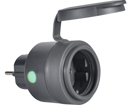 Adaptér zásuvky s výklopným vekom pre vonkajšie použitie