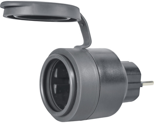 Adaptér zásuvky s výklopným vekom pre vonkajšie použitie