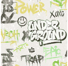 "Tapeta s graffiti motívmi ako ""Underground"", ""Power"" a ""Epic"""