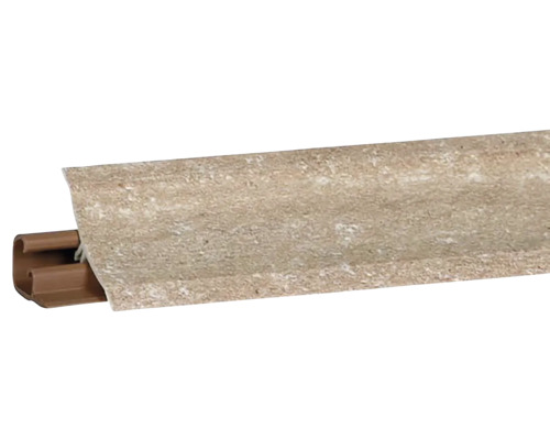 Tesniaca PVC lišta LB 23 3000 x 23 x 23 mm travertín svetlý Podlahová lišta s dekorom