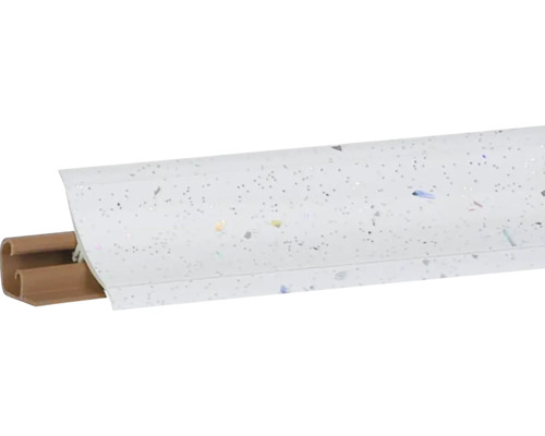 Tesniaca PVC lišta LB 23 3000 x 23 x 23 mm iskra biela Plastový ukončovací profil s dekorom