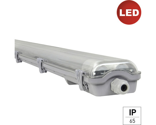 LED pracovné vodotesné svietidlo E2 IP65 2x18W sivé