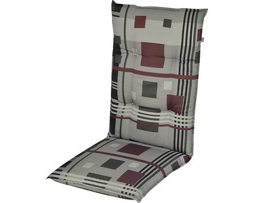 Polster na stoličku a kreslo s vysokou opierkou 119 x 48 x 6 cm Doppler LIVING 2914 Polstrovaný podsedák na záhradnú stoličku s geometrickým vzorom