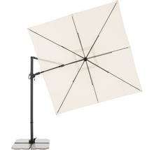 Štvorcový slnečník s bočnou nohou so stojanom