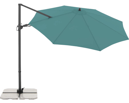 Výkyvný slnečník s kamennou základňou