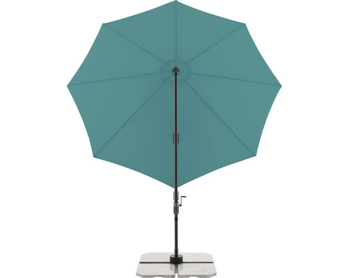 Otvorený záhradný slnečník so stojanom