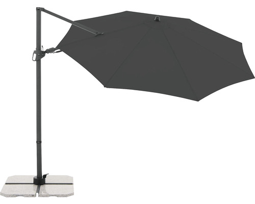 Závesný slnečník so základňou pre vonkajšie použitie