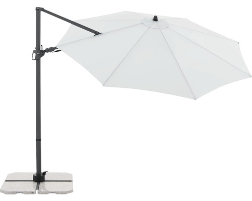 Výkyvný slnečník s betónovým podstavcom