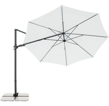 Výkyvný slnečník s podstavcom pre záhradu