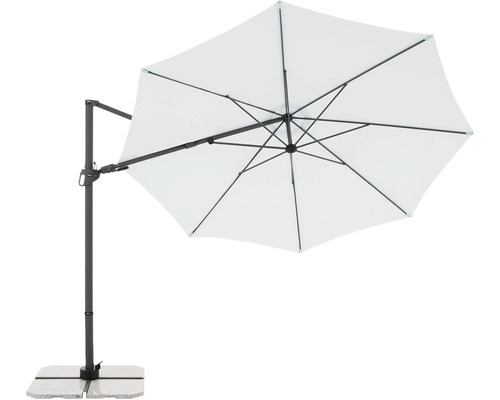 Výkyvný slnečník s podstavcom pre záhradu