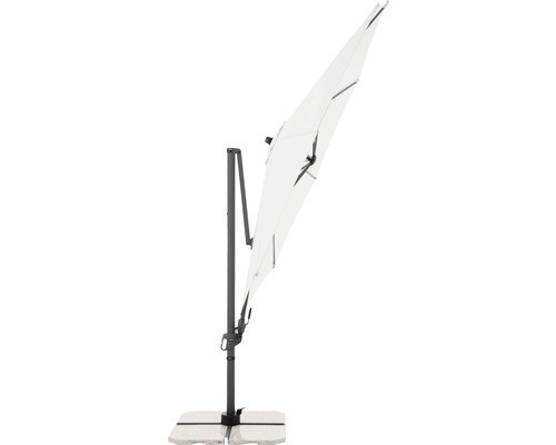 Výkyvný slnečník so základovou doskou do záhrady