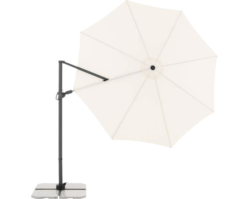 Výkyvný slnečník so základňou pre vonkajšie použitie