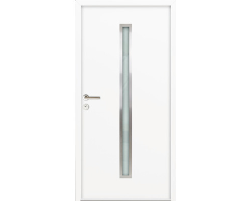 Vchodové dvere vedľajšie Steel Standart 01 900 x 2000 mm pravé biele