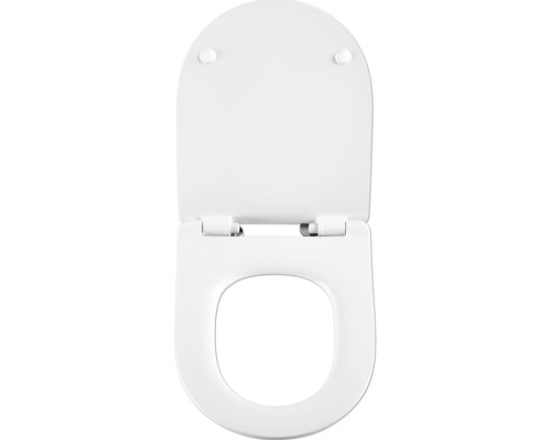 Záchodová doska s vekom v otvorenej polohe