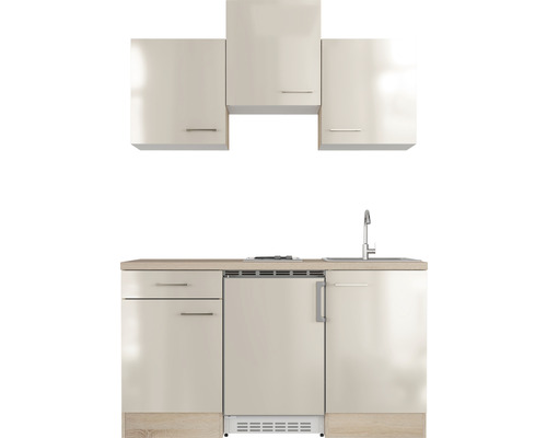 Kompaktná kuchynská linka s drezom, batériou, spodnými a hornými skrinkami