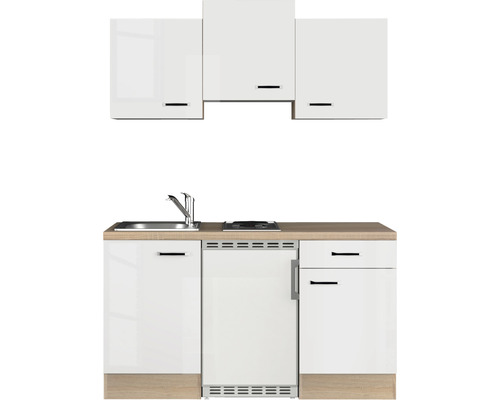 Kuchynská linka s drezom, varnou doskou a hornými skrinkami