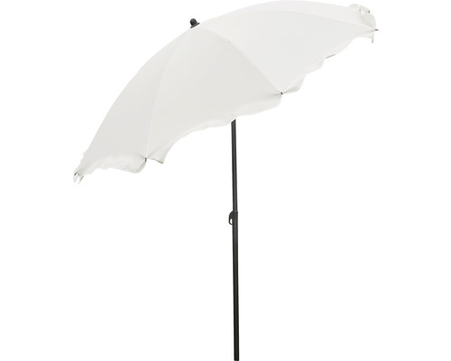 Slnečník s kovovou tyčou a vlnitým okrajom