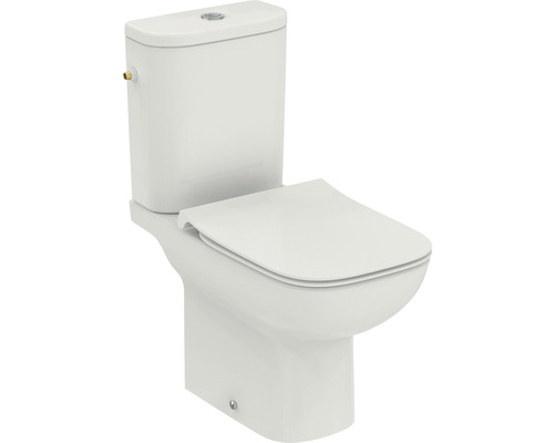 WC kombi Ideal Standard i.life A bez splachovacieho kruhu biela vr. WC dosky R045801