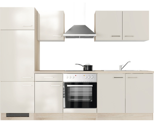 Kompletná kuchynská linka s drezom, sporákom, rúrou, digestorom a skrinkami