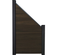 Drevený plotový diel so skosenou hornou hranou pre záhradu