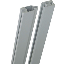 Dva sivé plastové profily