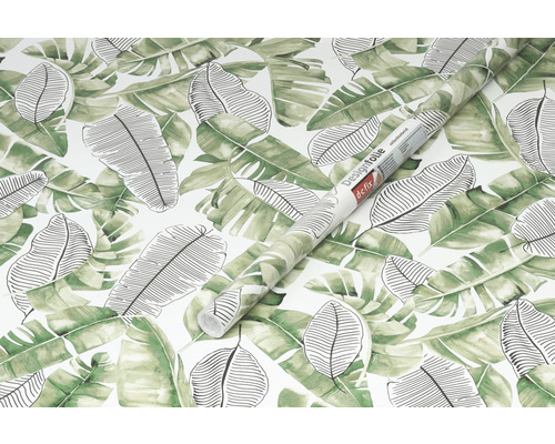 Rolka dekoračnej fólie so vzorom listov