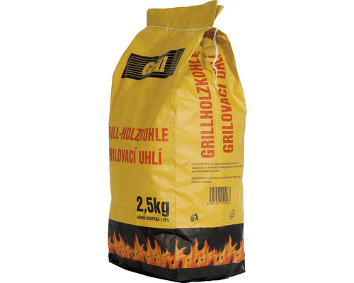 Vrece grilovacieho dreveného uhlia s obsahom 2,5 kilogramu