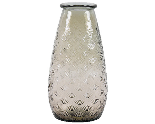 Váza sklenená PALM 34 cm hnedá